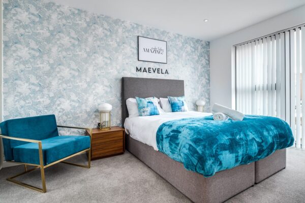MAEVELA Apartments Birmingham City Centre - New Build - Luxury 1 Bed Navy:Blue - 1
